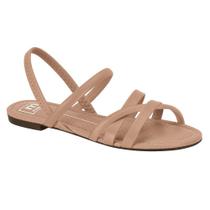 Sandália Rasteirinha Feminina Moleca Napa Atena- Nude Sandália Rasteirinha Feminina Moleca Napa Atena- Nude