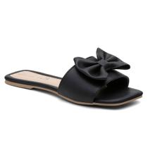 Sandalia Rasteirinha Feminina Rasteira Papete Laço