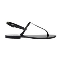 Sandália Rasteirinha Flat Tira em T Strap de Couro - Tamanhos Grandes - Áine Sandália Rasteirinha Flat Tira em T Strap de Couro - Tamanhos Grandes - Áine