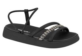 Sandália Rasteirinha Papete Feminina Moleca Strass 5469120