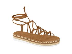 Sandália Rasteirinha Rasteira Papete Com Amarração Moleca 5447519