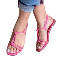 Sandália Rasteirinha Salto Baixo Feminina Maria