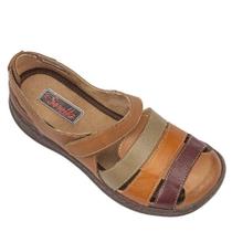 Sandalia Retro Feminina Couro Conforto Dia a Dia Sandalia Retro Feminina Couro Conforto Dia a Dia