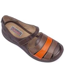 Sandalia Retro Feminina Couro Conforto Dia a Dia Sandalia Retro Feminina Couro Conforto Dia a Dia