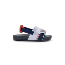 Sandália Rider Full 86 II Casual Slide Infantil Menino Azul Vermelho Branco