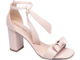 Sandalia Salto 8,5cm Luxo e Glamour de Amarrar Rose
