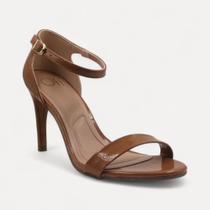 Sandália Salto Alto Curvado Tira Slim Feminina da Offline