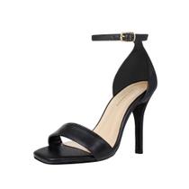 Sandália Salto Alto Fino 12 cm Luiza Sobreira Preta Mod. 2244