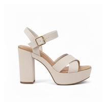 Sandalia Salto Alto Grosso Meia Pata Feminino Bebece T51118