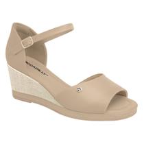 Sandália Salto Anabela Calcanhar Fechado Piccadilly 408215