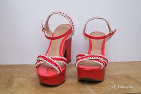 Sandália Salto Anabela Lily Flower Shoes