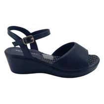 Sandalia Salto Anabela Medio Piccadilly Leve Macia Confortavel