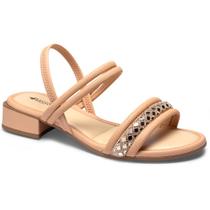 Sandália Salto Baixo Mississipi Q9551 - Nude Sandália Salto Baixo Mississipi Q9551 - Nude