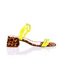 Sandalia Salto Bloco Animal Print Simpli