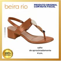 Sandália Salto Bloco Aurora Beira Rio Sandália Salto Bloco Aurora Beira Rio