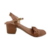 Sandália Salto Bloco Tira Trançada - Nly Comfort Sandália Salto Bloco Tira Trançada - Nly Comfort