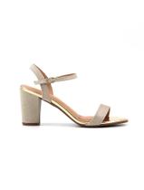 Sandalia Salto com Brilho Vizzano 6262-474 Dourado