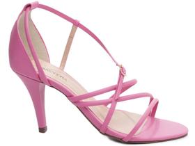 Sandália Salto Fino Ato Numeração Especial Grande Rosa Arrasadora