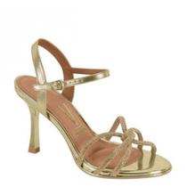Sandália Salto Fino Com Strass Feminina Vizzano 6552.203