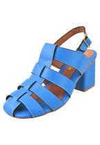 Sandália Salto Grosso Rosa Chic Calçados Feminino Salto Baixo Bloco Bonnie Fisherman Bico Quadrado Azul Sandália Salto Grosso Rosa Chic Calçados Feminino Salto Baixo Bloco Bonnie Fisherman Bico Quadrado Azul