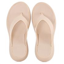 Sandália Salto Médio Brizza Bege - Feminino