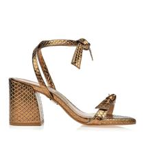 Sandalia salto medio python ouro velho uza a23b729a0031