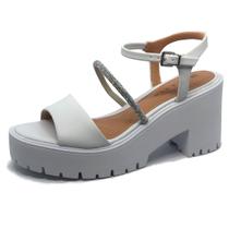 Sandalia Salto Medio Ramarim Feminina Conforto 2354225 Sandalia Salto Medio Ramarim Feminina Conforto 2354225