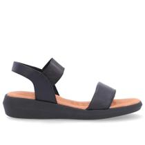 Sandália Salto Plataforma Couro Feminina Usaflex AI3010001 Preto Sandália Salto Plataforma Couro Feminina Usaflex AI3010001 Preto