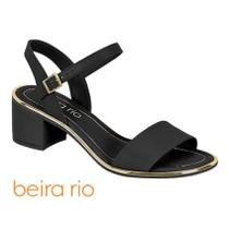 Sandalia Salto Quadrado Beira Rio Ref.8379.203 - Preto
