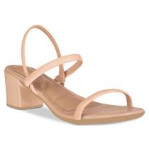 Sandalia Salto Saltinho Bloco Feminino Casual Confortavel