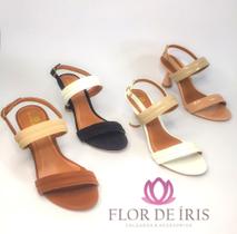 Sandália salto taça