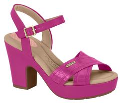 Sandalia salto ultra conforto modare magenta 7165.1100