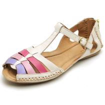 Sandalia Sapatilha Feminino Top Franca Shoes Moleca Off White Lavanda Sandalia Sapatilha Feminino Top Franca Shoes Moleca Off White Lavanda