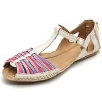 Sandalia Sapatilha Feminino Top Franca Shoes Moleca Off White Lavanda Sandalia Sapatilha Feminino Top Franca Shoes Moleca Off White Lavanda