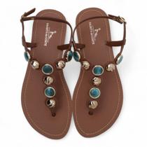 Sandália Sapato da Corte Flat Pedraria Sandália Sapato da Corte Flat Pedraria