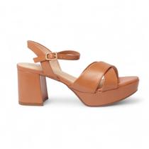 Sandália Sapato da Corte Meia Pata Salto Médio Tira X