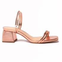 Sandália Sapato da Corte Salto Baixo Tira Ajuste Calce Fácil Sandália Sapato da Corte Salto Baixo Tira Ajuste Calce Fácil