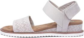 Sandália Skechers Desert Kiss Off-White com Palmilha de Espuma Memory
