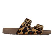 Sandália Slide Feminina Áine Animal Print - Tamanhos Grandes