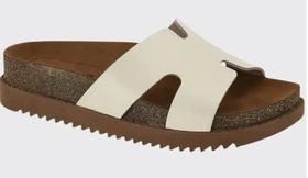 Sandália Slide Feminina Flatform Papete Tiras Moleca 5500.100.9569 Sandália Slide Feminina Flatform Papete Tiras Moleca 5500.100.9569