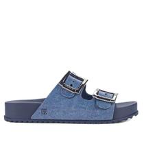 Sandália Slide Feminina Zaxy 18954 Jeans