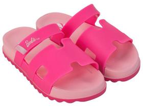 Sandália Slide Infantil Menina Barbie Glam Slide Rosa Neon Grendene Kids