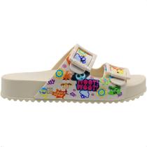 Sandália Slide Zaxy Disney Partner - Divertidamente - Off White