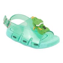 Sandália Slider Infantil Keto Masculino Verde Dinossauro 029022-372