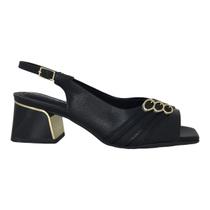 Sandália Slingback Picadilly Salto Médio Confortável
