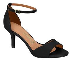 Sandalia Social Feminina Salto Fino Medio Baixo Vizzano Moda