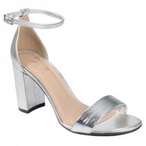 Sandália Social Parô Couro Cristal 12193078 Sandália Social Parô Couro Cristal 12193078