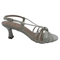 Sandália Social Salto Fino Baixo Jamar Off White 713411 - Off 35