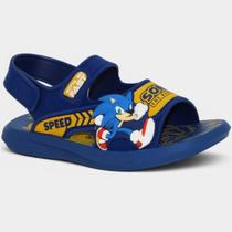 Sandália Sonic Rush Grendene Kids Menino - Marinho e Azul Escuro - 25 Sandália Sonic Rush Grendene Kids Menino - Marinho e Azul Escuro - 25