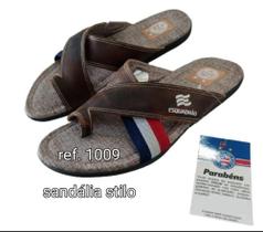 Sandalia stilo tricolor couro Sandalia stilo tricolor couro